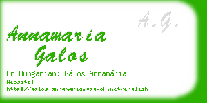 annamaria galos business card